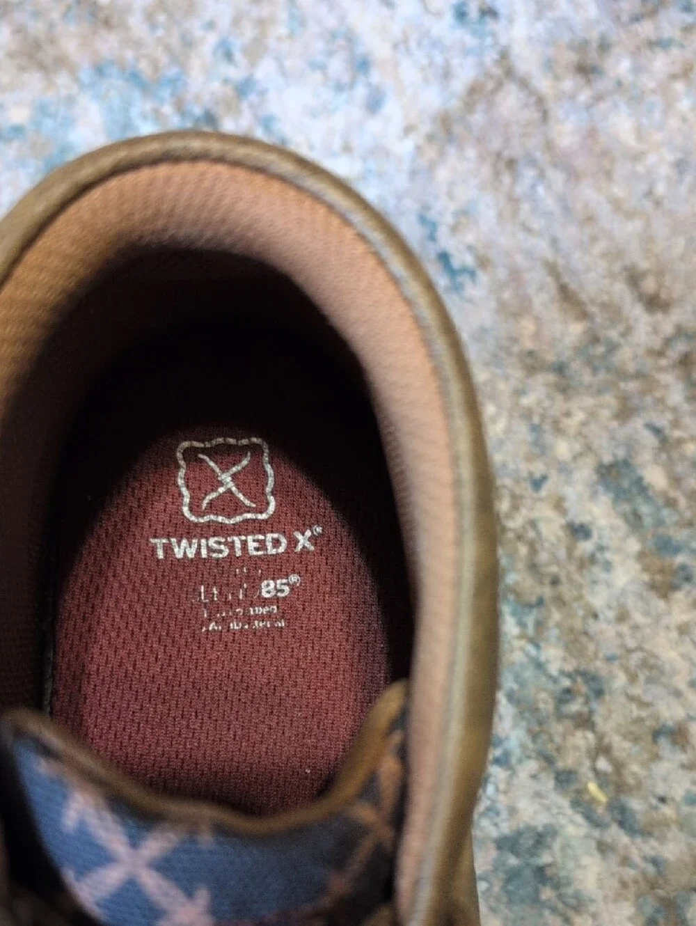 Twisted X Driving Moc Loafers Kids Size 3M Barbed Wire Brown YDM0051​